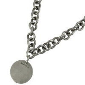 Tiffany Co Round Chain Necklace Choker Sterling Silver
